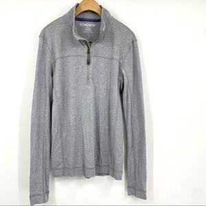 Toad&Co 1/4 LS knit base layer wool pullover S